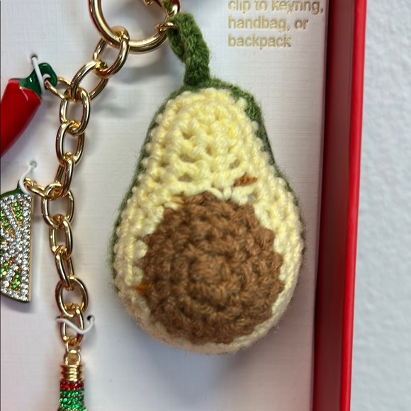 Piper K | Crochet Avocado Charm w/ Lime, Pepper & Salsa Bottle ๐โ๐ฉ๐ถ๏ธ๐ฅ - Picture 5 of 6